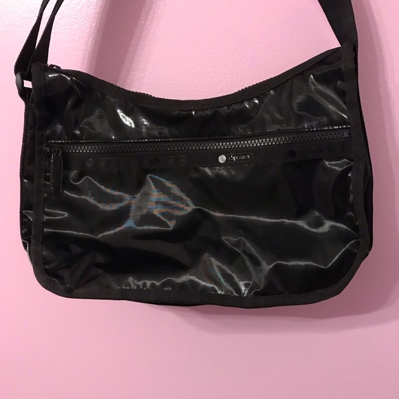 LeSportsac black crossbody purse - Picture 6 of 9